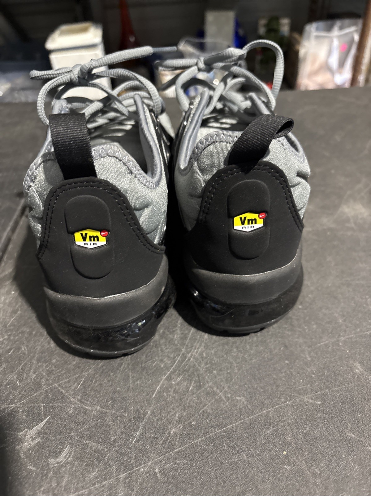 nike air vapormax plus black silver cushioned low top men's athletic sneakers nike air vapormax plus black silver cushioned low top men's athletic sneakers