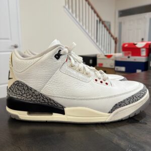 2023 air jordan 3 'white cement reimagined' men size 12.5 13 12 sku dn3707 100