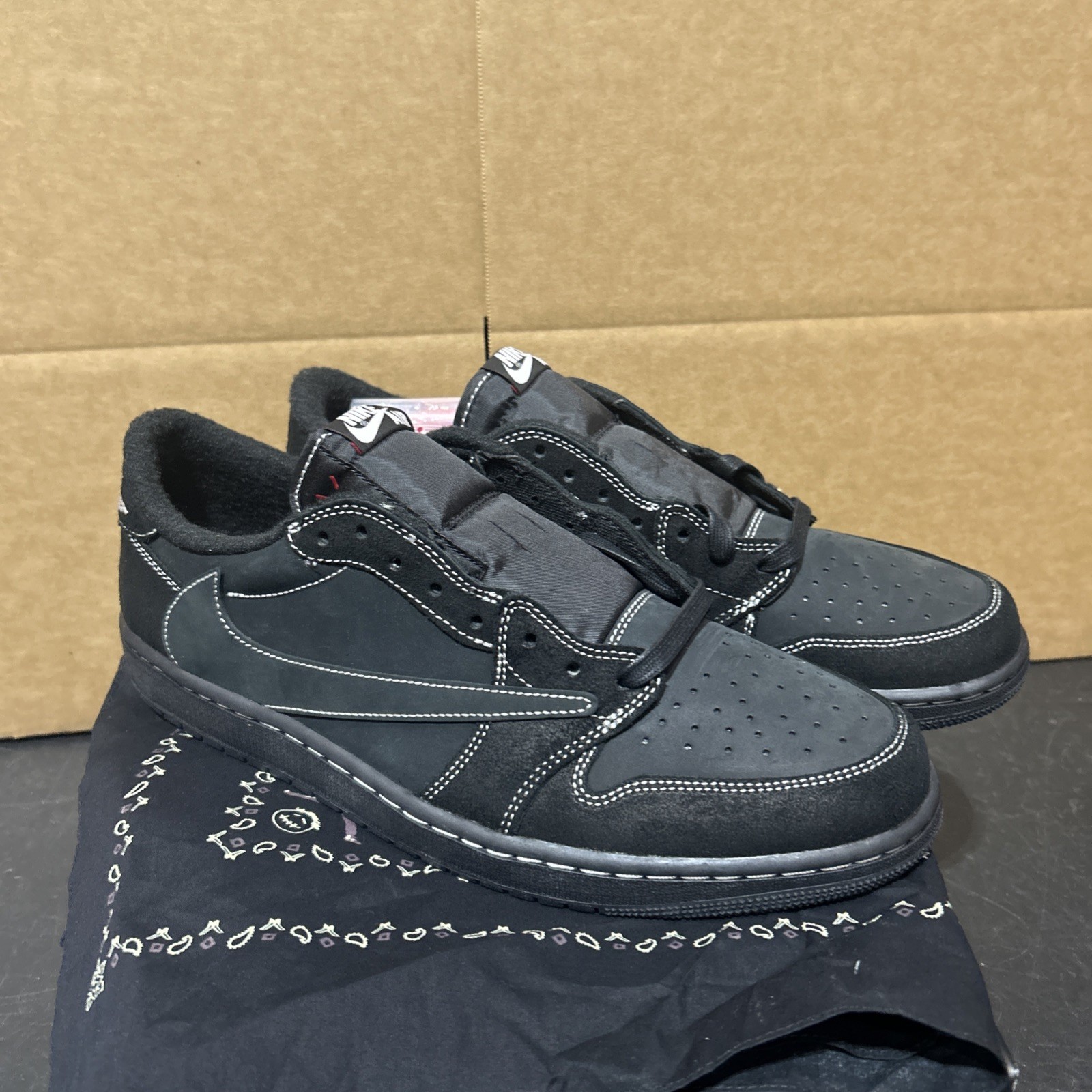 air jordan 1 retro low sp travis scott black phantom dm7866 001 men size 13 new! air jordan 1 retro low sp travis scott black phantom dm7866 001 men size 13 new!
