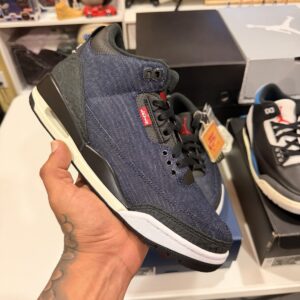air jordan 3 retro levi’s indigo brand new sz 8 mens og all