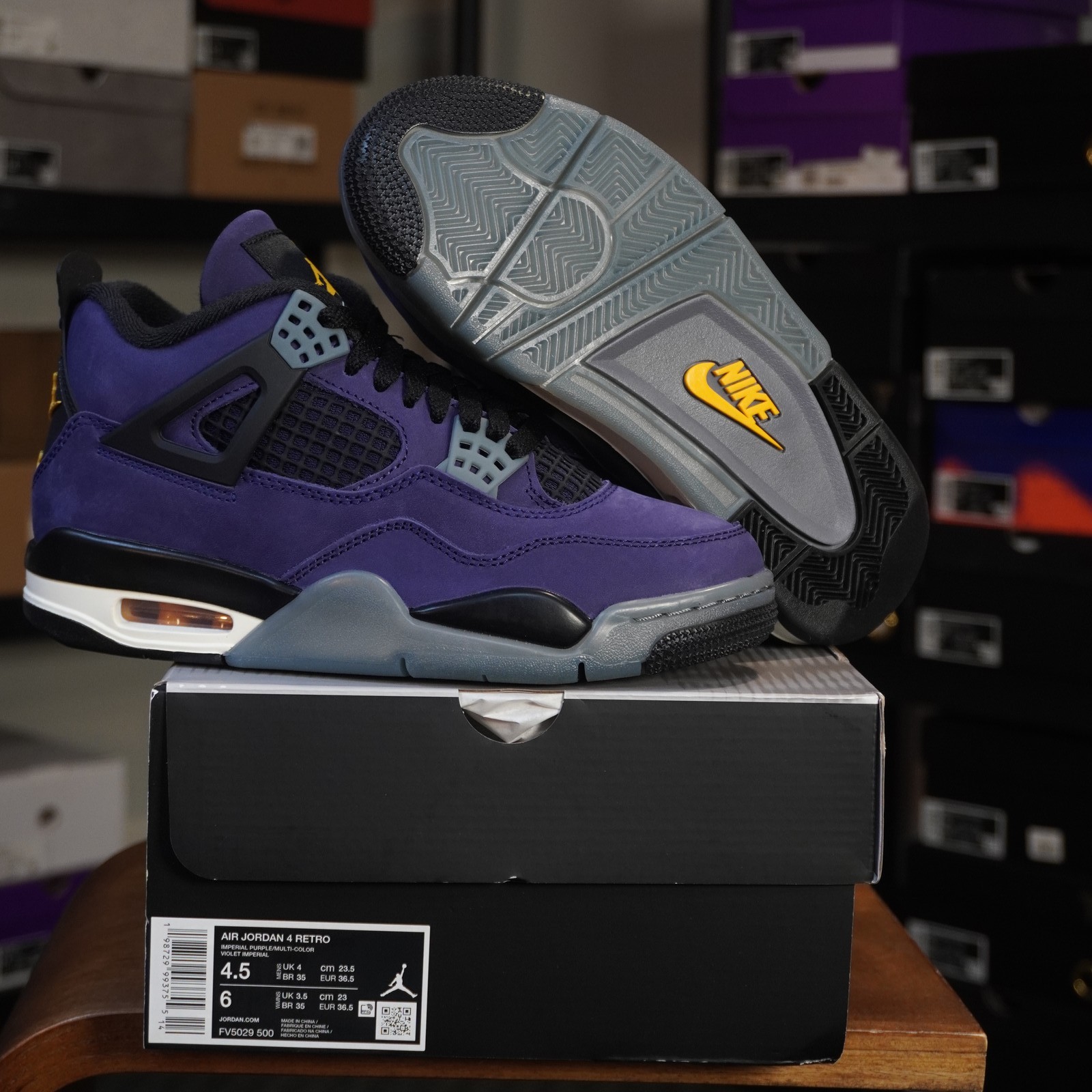 size 4.5m/6w jordan 4 retro lakers fv5029 500 size 4.5m/6w jordan 4 retro lakers fv5029 500
