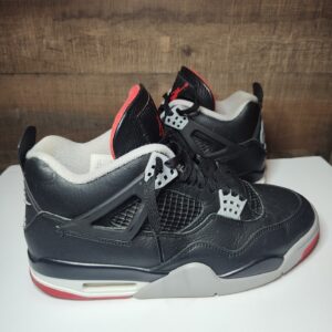 air jordan 4 retro 'bred reimagined' men's size 8.5 pre owned sneaker fv5029 006
