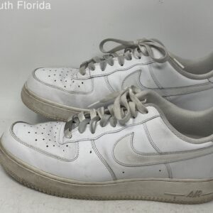 nike mens air force 1 low '07 315122 111 white sneaker shoes size 10 stained