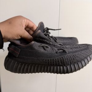 size 8 adidas yeezy boost 350 v2 low black non reflective with tag