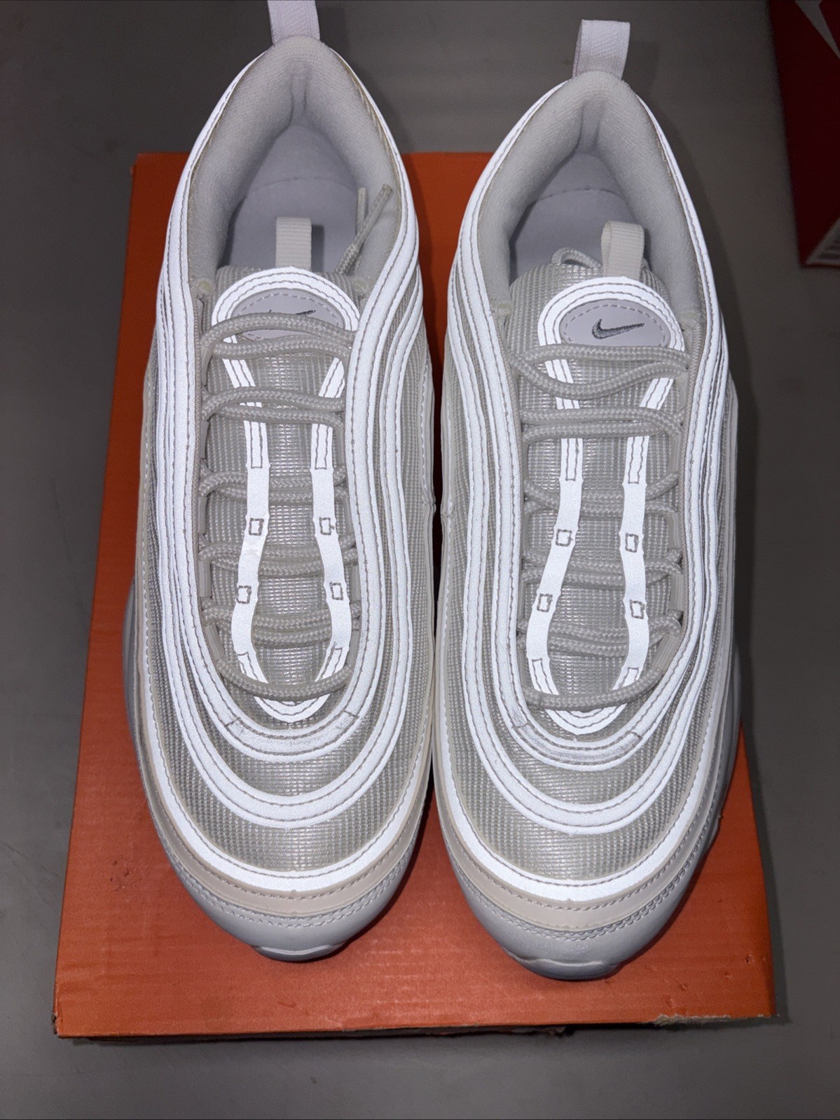 nike air max 97 triple white wolf gray 921826 101 size 7.5 men nike air max 97 triple white wolf gray 921826 101 size 7.5 men
