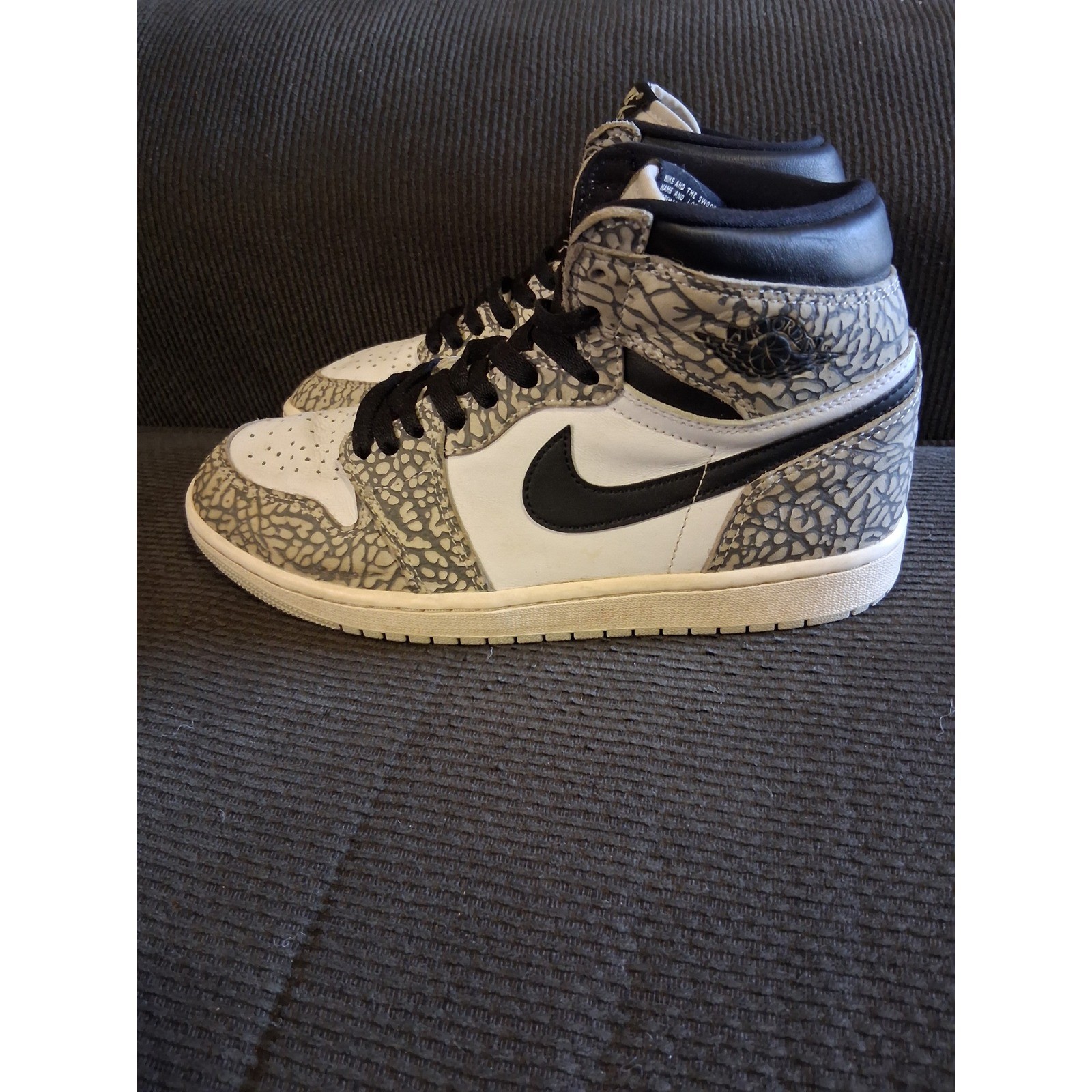 air jordan 1 retro high og white cement dz5485 052 mens 8.5 elephant print air jordan 1 retro high og white cement dz5485 052 mens 8.5 elephant print