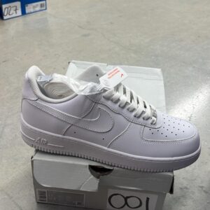 nike air force 1 '07 triple white cw2288 111 low top leather sneaker men's