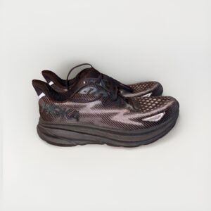 hoka one one clifton 9 sneakers mens size 10 d black shoes 1127895 bblc