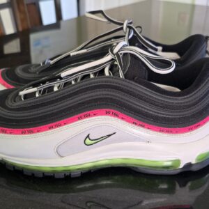 nike air max 97 'do you' black pink green low top men's sneaker athletic shoes