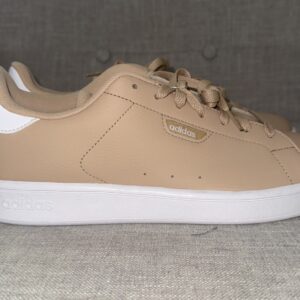 adidas men's advantage base court sneakers nude / tan beige size 10.5 new