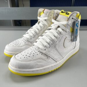 jordan 1 retro high first class flight white yellow 555088 170 mens 10.5