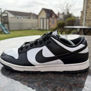 nike dunk low panda dd1391 100 men’s us 11 black white left shoe only