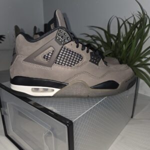 jordan air jordan 4 retro se wet cement gray suede sneakers fq7928 001 2024