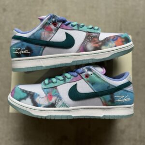 size 11 2024 futura x nike dunk sb low “bleached aqua”