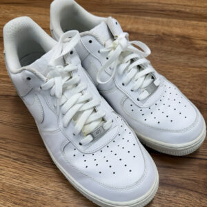 Nike Air Force 1 White Sneakers, US Mens Size 10.5