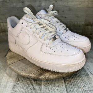 nike air force 1 low top sneakers mens 11.5 triple white shoes cw2288 111
