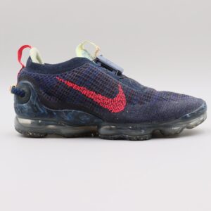 nike air vapor max flyknit obsidian/siren red size 12 running shoes cw1765 400
