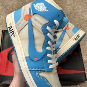 size 9.5 jordan 1 retro og x off white high unc