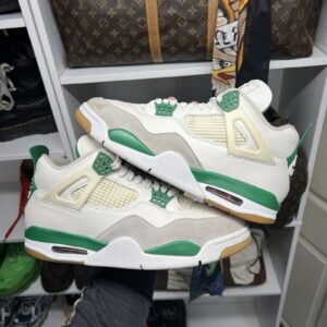 Nike Air Jordan 4 X SB Mid Retro Shoes  Pine Green Men's DR5415-103 Size 10.5