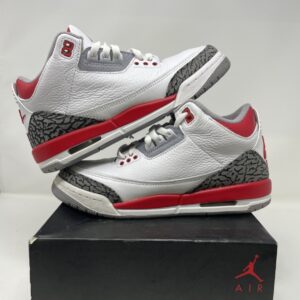 air jordan 3 retro white fire red black dm0967 160 size 7y