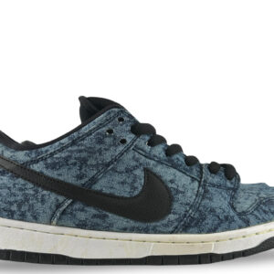 size 10.5m/12w nike sb dunk low bleached denim 313170 402 pre owned