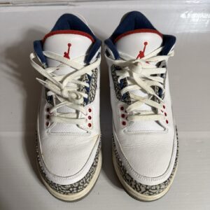 nike air jordan 3 retro "true blue" 2016 men's size 10.5 sneakers 854262 106