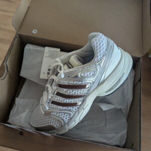 adidas adistar control 5 mesh running shoes silver brown low tops size 9.5 new