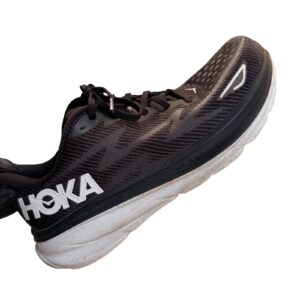 Hoka One One Size 10D Clifton 9 Men's Black/White Running Shoes 1127895-BWHT EUC