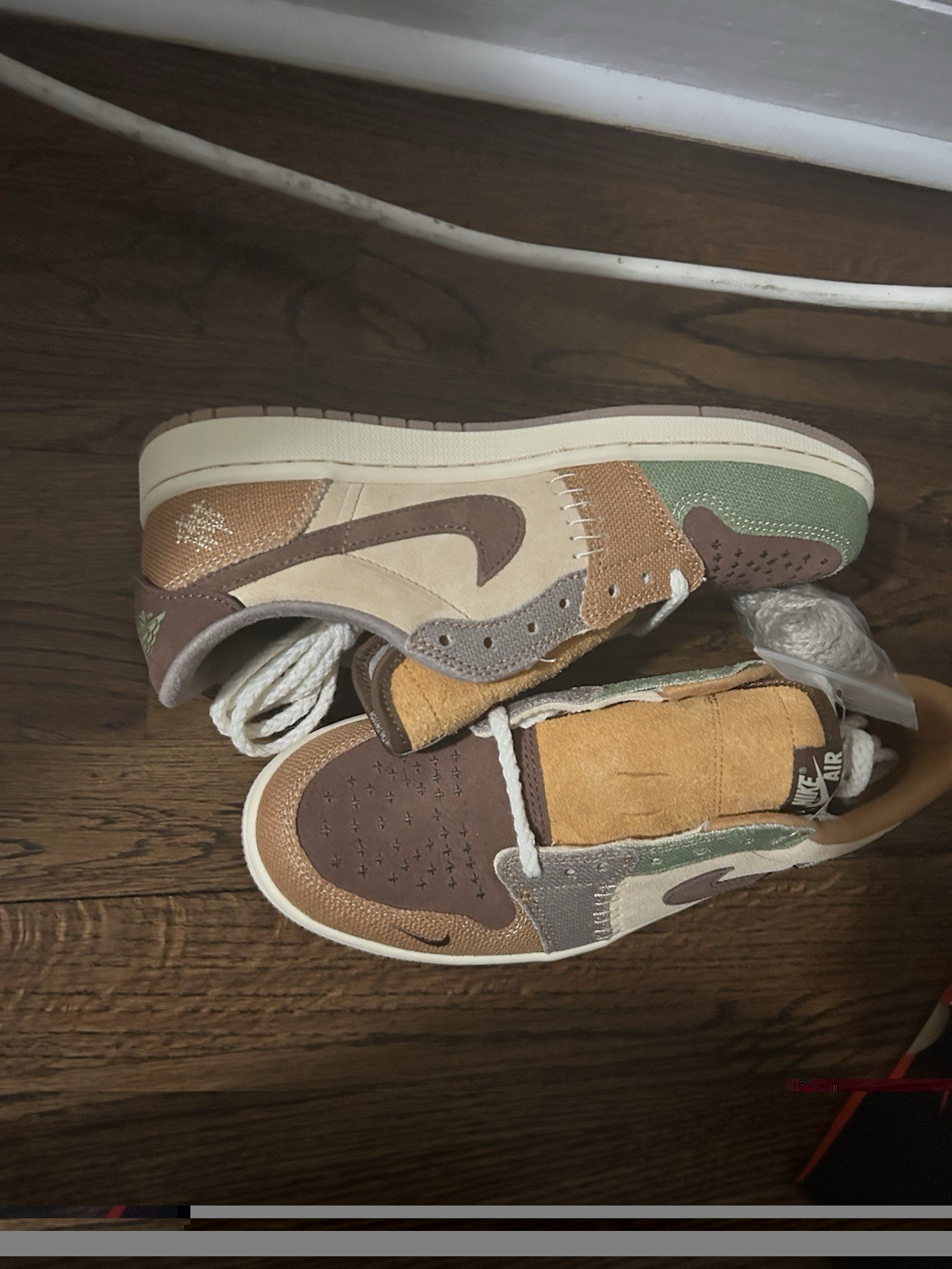 jordan air jordan 1 retro low og zion williamson voodoo flax brown green sneaker jordan air jordan 1 retro low og zion williamson voodoo flax brown green sneaker