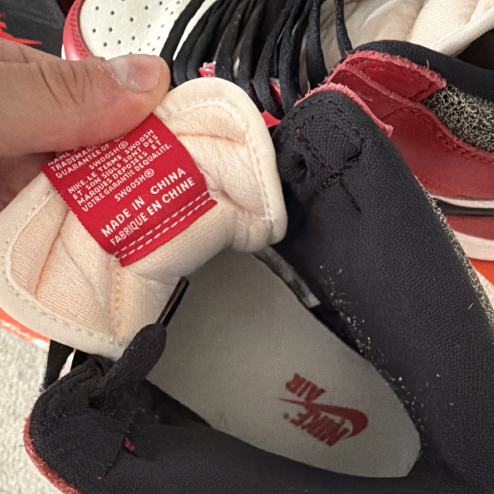 nike air jordan 1 retro high og chicago lost & found 2022 dz5485 612 red nike air jordan 1 retro high og chicago lost & found 2022 dz5485 612 red