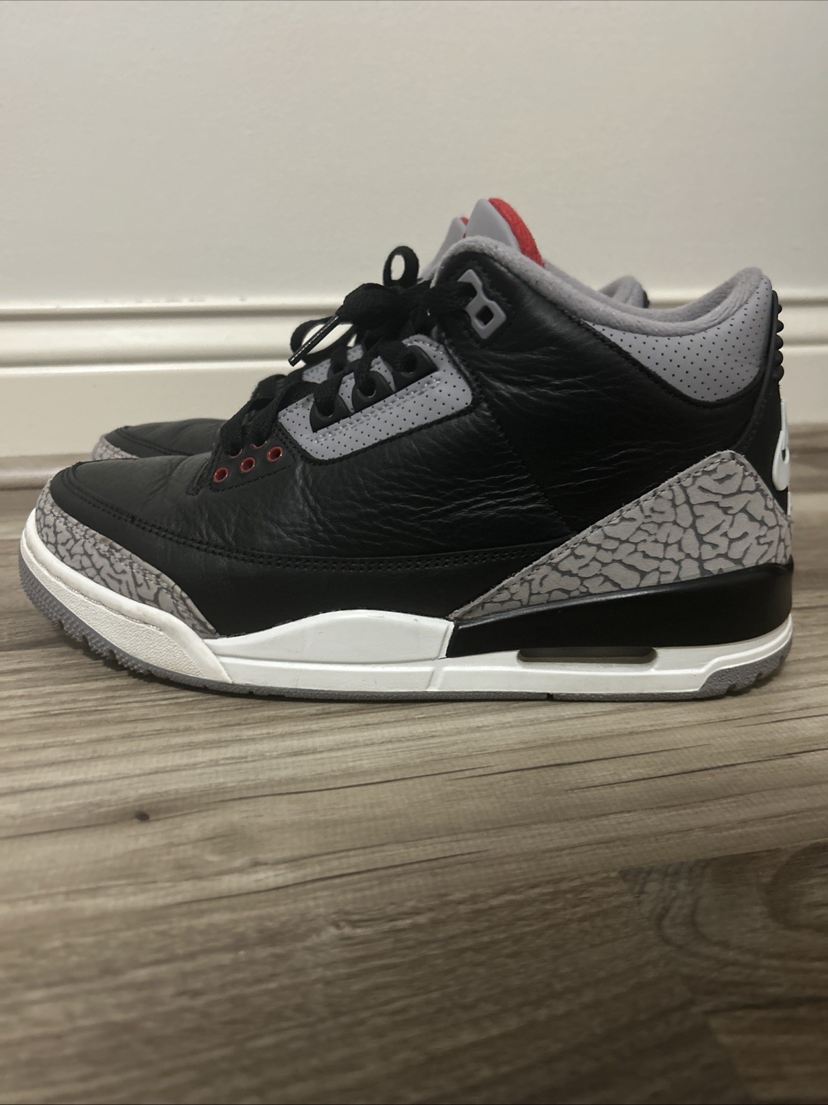 Jordan 3 Black Cement Size 8 With Box Jordan 3 Black Cement Size 8 With Box