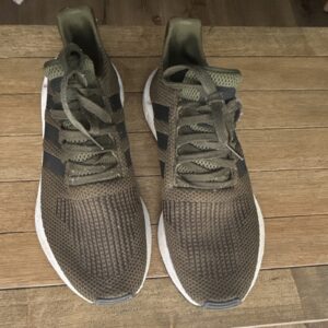 adidas Swift Run Olive Black White Men's Low Top Mesh Sneakers CG6167 Sports