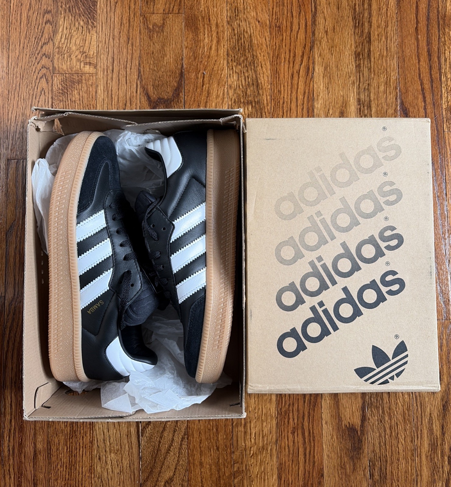 adidas samba xlg core black gum mens ie1379 new in box size 9 unisex adidas samba xlg core black gum mens ie1379 new in box size 9 unisex