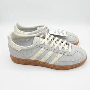 new adidas samba spezial light gray white suede low top sneakers women's size 8