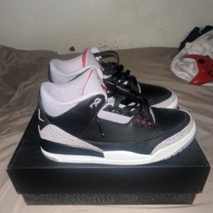 air jordan 3 black cement 2024 size 9