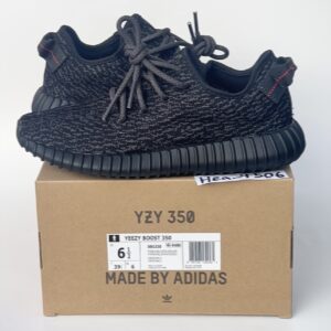 DS Adidas Yeezy Boost 350 Pirate Black Size 6.5 Kanye West New Receipt SHIPS NOW