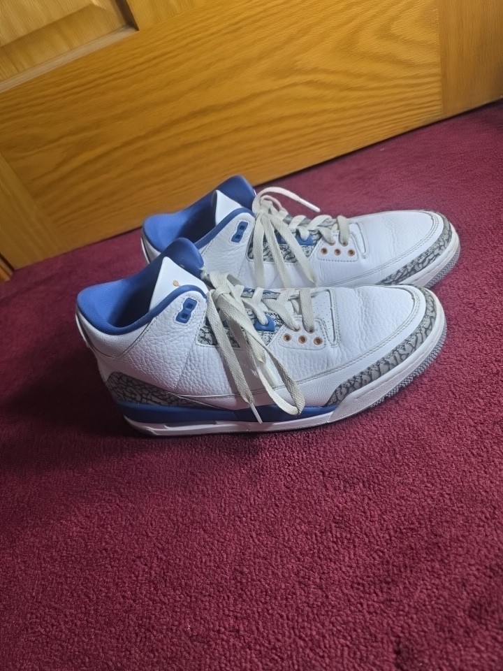 jordan air jordan 3 retro washington wizards white blue grey ct8532 148 jordan air jordan 3 retro washington wizards white blue grey ct8532 148