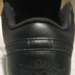 jordan air jordan 1 low triple black men's leather sneaker 553558 093