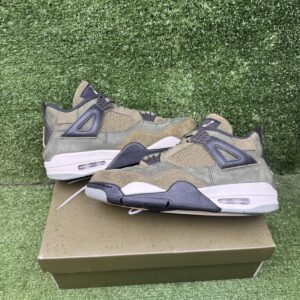 size 9.5 jordan 4 se retro low craft olive