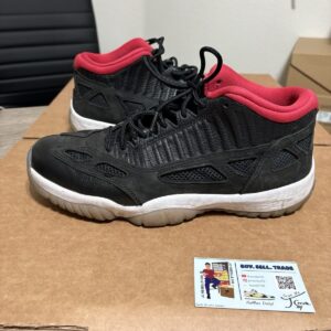 size 10.5 air jordan 11 retro low ie bred black red (ships asap!)
