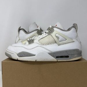 nike air jordan 4 retro white oreo tech grey ct8527 100 men’s size 11.5 used