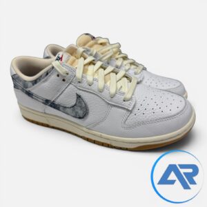 nike dunk low 'washed denim' men’s size 11 shoes white midnight navy fn6881 100