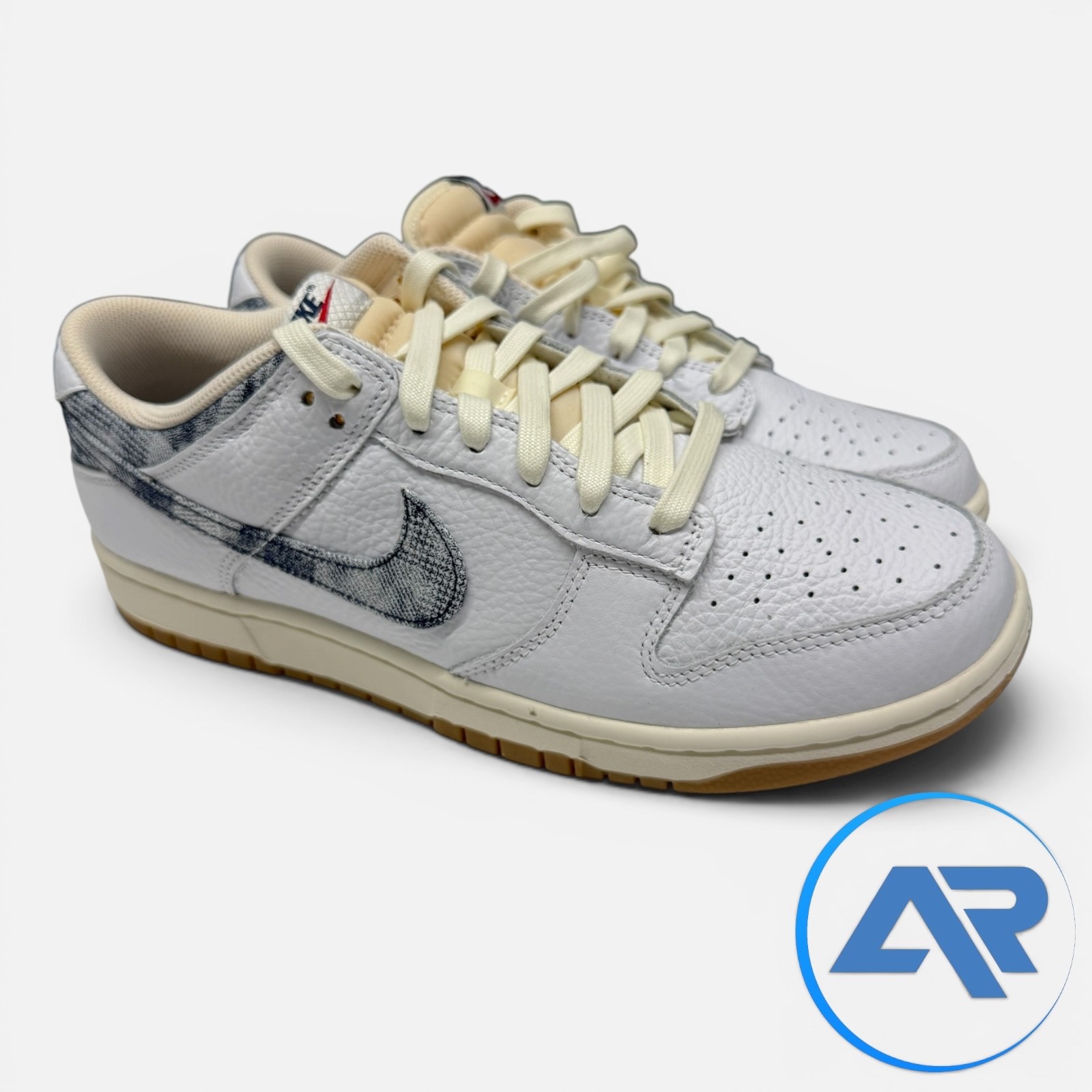 nike dunk low 'washed denim' men’s size 11 shoes white midnight navy fn6881 100 nike dunk low 'washed denim' men’s size 11 shoes white midnight navy fn6881 100