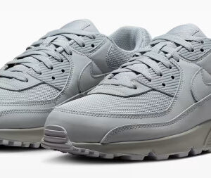 size 7.5m/9w nike air max 90 triple grey (no box) mens cn8490 001