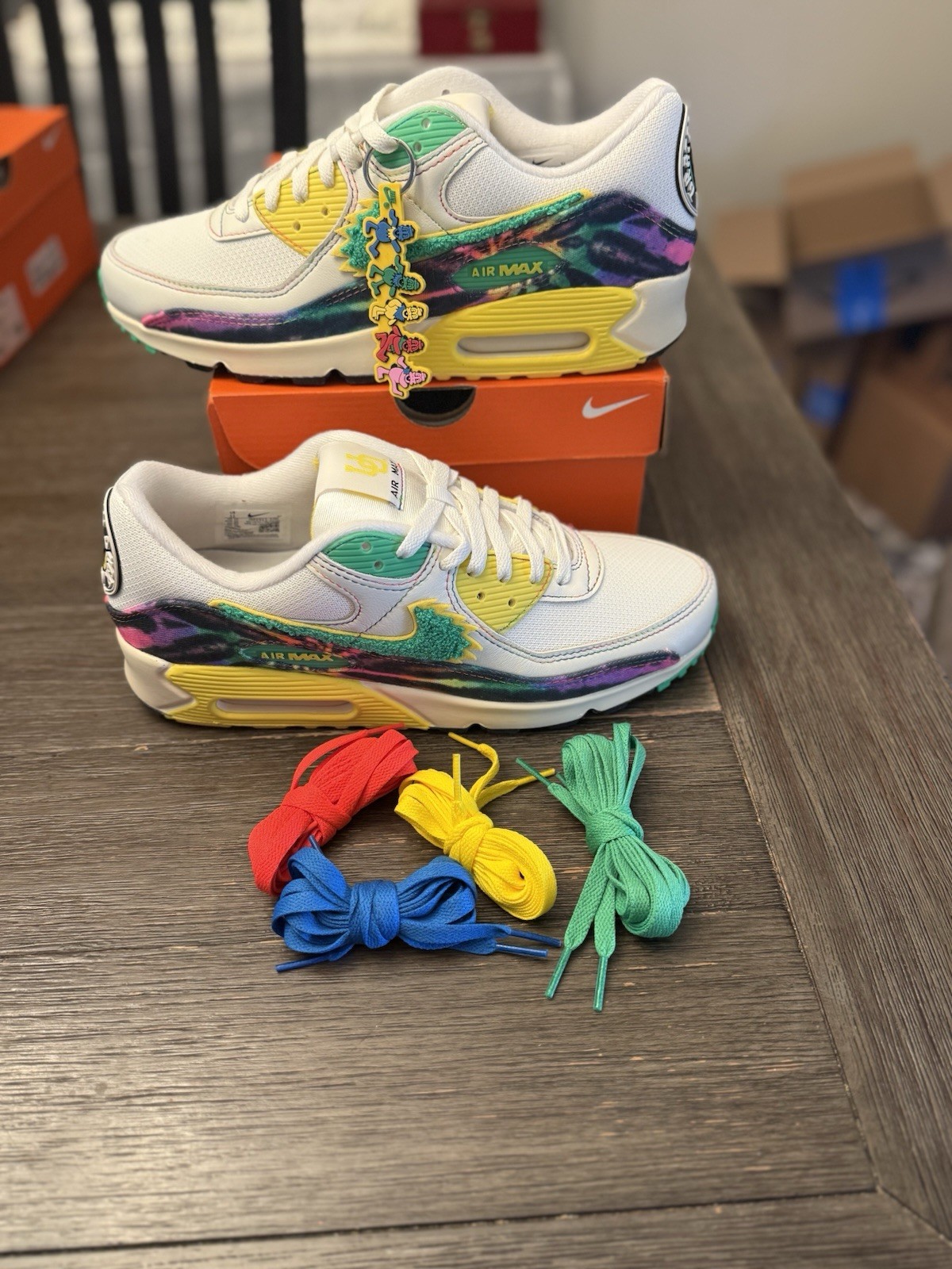 size 11 grateful dead x university of oregon x nike air max 90 grateful ducks size 11 grateful dead x university of oregon x nike air max 90 grateful ducks