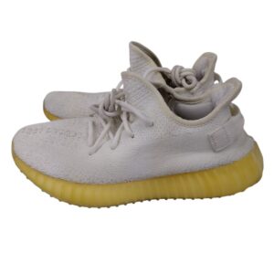 size 9 adidas yeezy boost 350 v2 low cream white / triple white no insoles