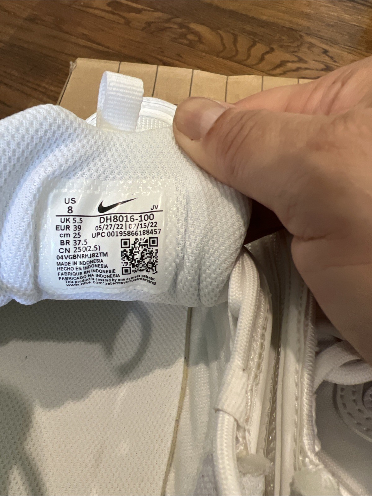 Nike Air Max 97 Triple White sneakers, which feature a ripple design Nike Air Max 97 Triple White sneakers, which feature a ripple design - Image 3