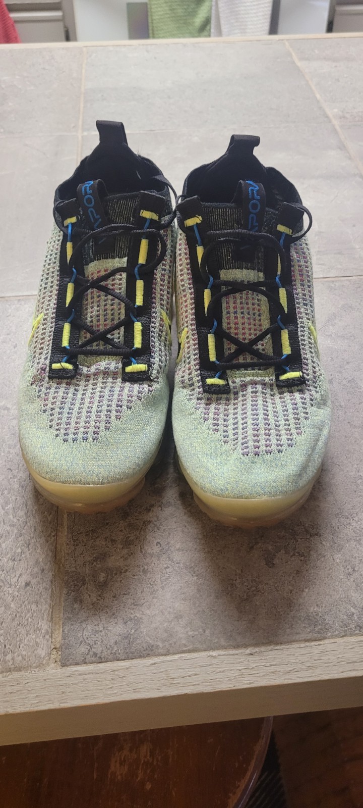 Nike Air VaporMax 2021 Flyknit Next Nature Volt Photo Blue DX3368-700 Men Nike Air VaporMax 2021 Flyknit Next Nature Volt Photo Blue DX3368-700 Men - Image 2