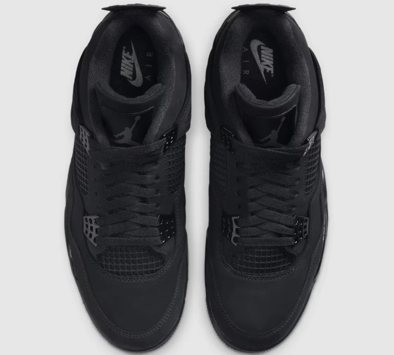 Jordan Air Jordan 4 Retro Black Cat 2025 FV5029-010 Nubuck Black Men's Sneaker Jordan Air Jordan 4 Retro Black Cat 2025 FV5029-010 Nubuck Black Men's Sneaker - Image 2