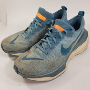 Nike Mens 11.5 ZoomX Invincible Run Flyknit 3 Noise Aqua Blue Sneakers DR2615